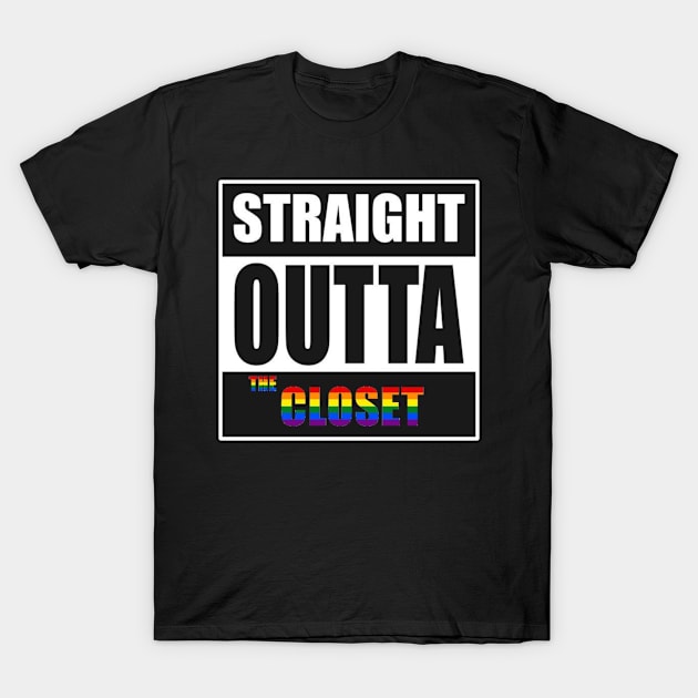 Straight Outta the Closet T-Shirt by lantheman